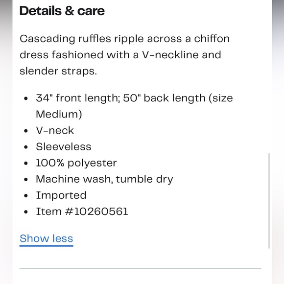 Abound cascading chiffon dress - Picture 4 of 5